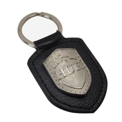 China Custom Car Logo Engraved Metal Embossed Keychain Gift Factory Wholesale Saffiano Leather Key Chain for sale