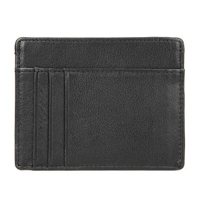 China Custom saffiano leather minimalist slim vegan wallets fashion promotin credit card holder leather credit card holder for sale