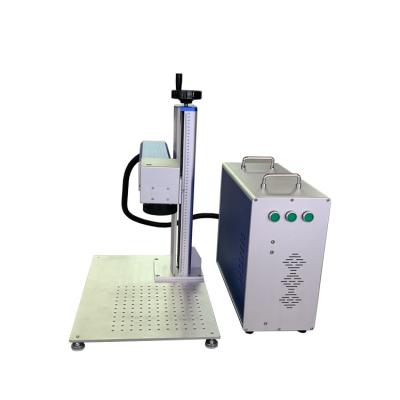 China Air Cooled Mini 30w Fiber Laser Marking Machine For Metal for sale