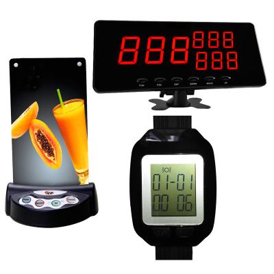 China Economical Obtaining Customers Calling Information Wristwatch Pager For Servers for sale