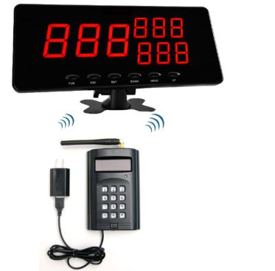 China Wireless Type Simple Queue Management System With Keypad Transmitter And Display Receiver for sale