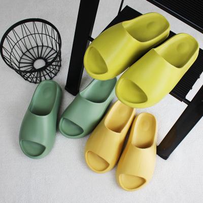 China CUSHIONING Thick Bottom Soft Lightweight EVA Slipper Yeezy Slides Sandals Unisex Fashion Men Women Yeezy Slippers for sale