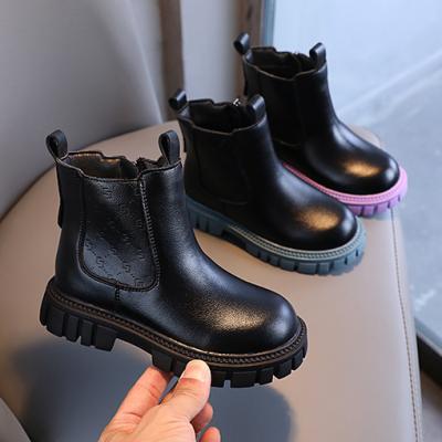 China Round Drop Shipping 2022 Martin Chelsea Plus Kids Winter Boots Chimney Boots Unisex Children's Boots for sale