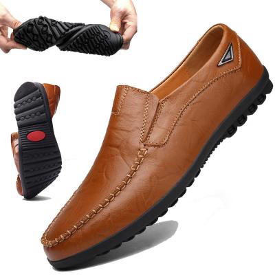 China Lightweight Plus Size 37-47 Breathable Slip On Loafers Leather Luxury Mens Designer Casual Shoes Loafers Mens Loafers for sale