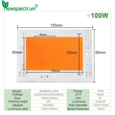 China 150W High Power Cob AC High Conductivity Aluminum LED Lamp Beads for sale