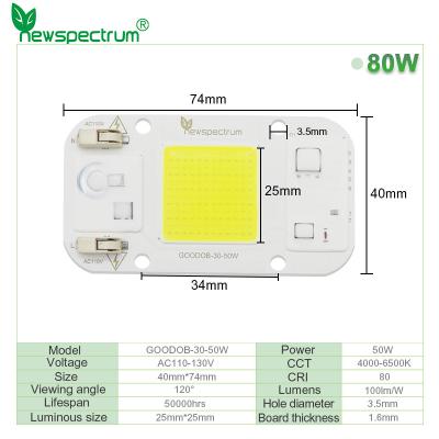 China Beleuchtungslampen-Kernchen COB Cob Led-Chips Größe 25mm Hohe Wärmeleitfähigkeit zu verkaufen