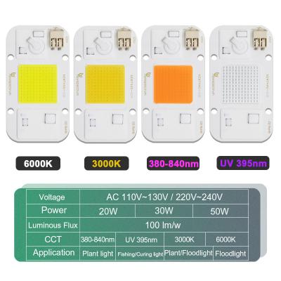 中国 20W 30W 50W コブ AC LED モジュール 3000k 優れた熱分散 環境に優しい 販売のため