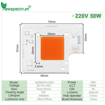 China 3000lm COB LED Modul COB Chip 50Watt 6000K für kommerzielle Beleuchtungslösungen zu verkaufen