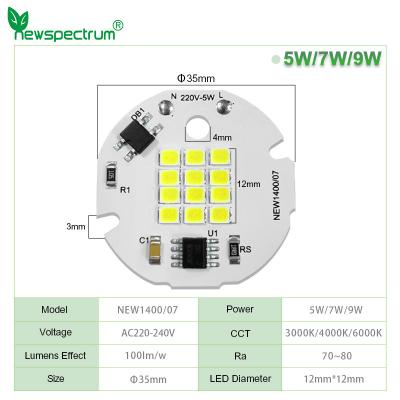 China Não há Chip Cob Flicker A bordo AC 220V 6000K Cob LED Driver Ic à venda