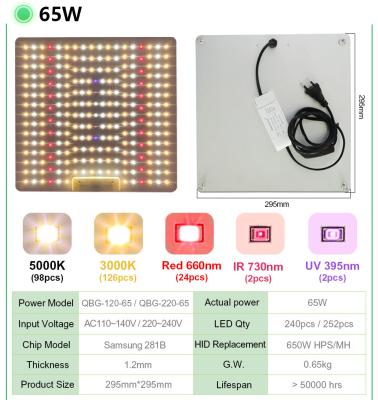 China Gartenbau SMD Chip Full Spectrum Grow Lamp Wechselstroms 220V für Zimmerpflanze zu verkaufen