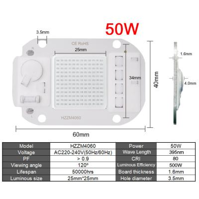 China 395nm UV-LED-Modul 50W 220V für Keimtillegende Desinfektion zu verkaufen