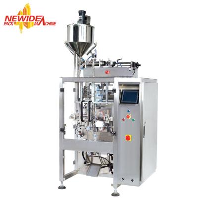 China High Speed Ketchup / Peanut Butter Paste Packing Machine For Back Sealing Pouch for sale