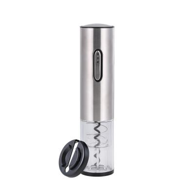 China Wine Tool Household Wine Opener Viable Electric Automatic Corkscrew Opener Stainless Steel With Foil Cutter for sale