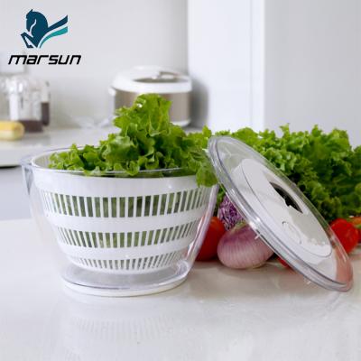 China Plastic Salad Spinner OEM Space Saving Kitchen Appliances Sustainable New Design for sale