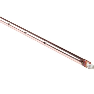 China Hotels Length 355mm 1500 Watt IR Wave Shortwave Tube Heater Element Gold Infrared Heat Lamp for sale