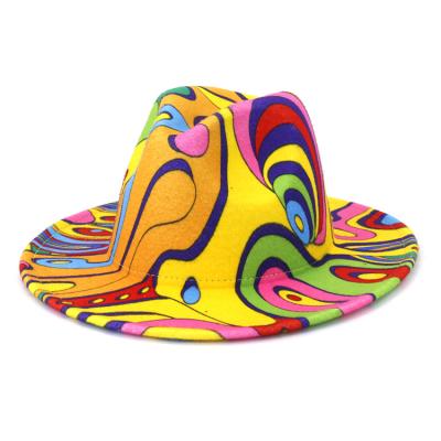 China Good Quality Factory Direct Sale Colorful Durable Men Fedora Hats Wide Brim for sale