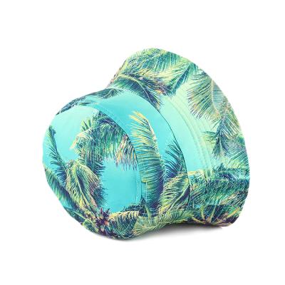 China Plush Factory Direct Sale Digital Printing Pattern Short Brim Kids Bucket Hat for sale