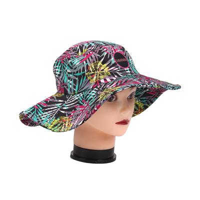 China Custom Character 2021Good Quality Women Printed Wide Brim Patch Bucket Hats for sale