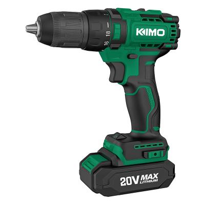 China 20V Cordless Electric Drill Power Tool High Torque Impact Drill 1300mA-2000mA for sale