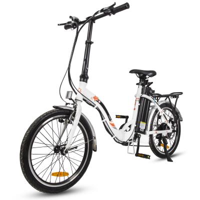 China Hot Selling Aluminum Alloy 20 Inch Folding Bike Fat E Bike 48V 350W Electric Bike With Front And Rear Disc Brake for sale