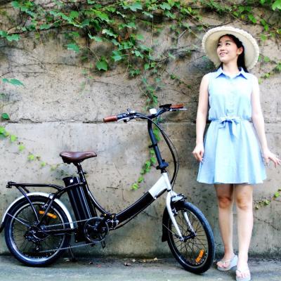 China Hot Selling Aluminum Alloy Folding Electric Bike 20 Inch Japanese Electric Folding Bicycle for sale