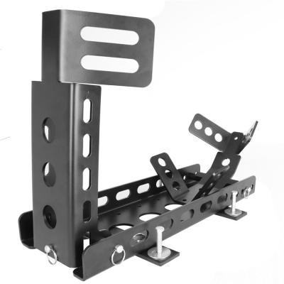 China The only model Motorcycle Wheel Stop demountable steel trailer chock adjustable for sale