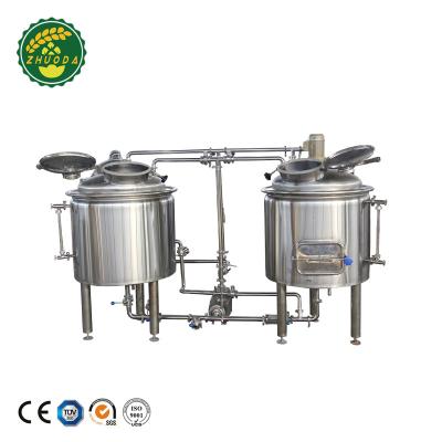 China Brewpub 100L home beer brewing equipment used nano brewhouse for sale for sale