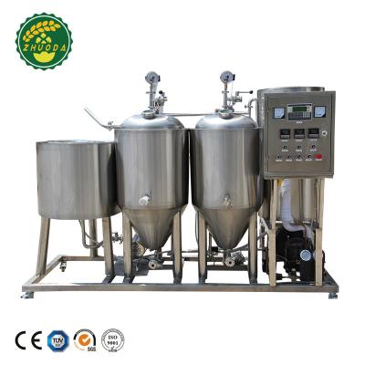 China Hotels Home Micro Beer Brewing Machine 50L Mini Beer Home Brewery for sale