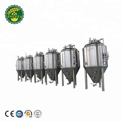 China Home/Bar/Hotel 1bbl Dimple Plate Jacket Beer Stainless Glycol Steel Brewpub/Fermenter for sale