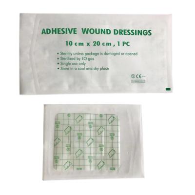 China Waterproof Aseptic Adhesive Hypoallergenic Nonwoven Wound Dressing PU Wound Patch for sale