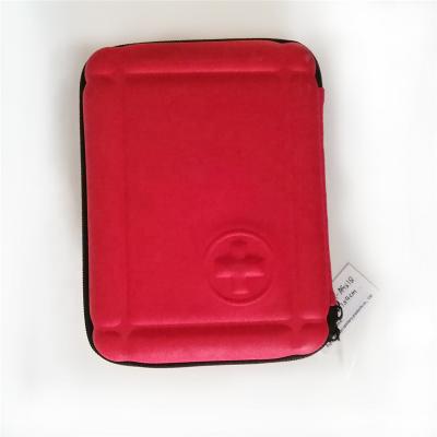 China First Aid Waterproof 2021 Wholesale Customized Creative PU Saving Empty Waterproof First Aid Kit Box For Car Red Cross First Aid Factory Te koop