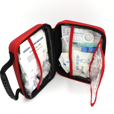 中国 Custom Handle First Aid Kit Bag Medical Supplies EVA Travel Mini Survival First Aid Rescue Kit for , Home, School, Pet 販売のため