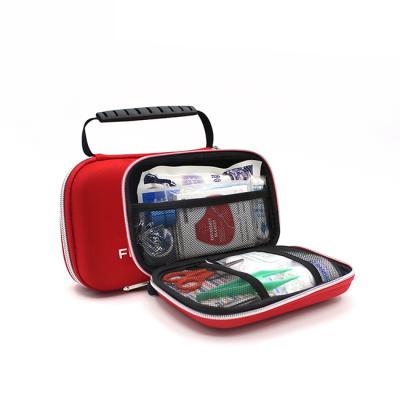 China Blue Waterproof Portable Good Quality Outdoor First Aid Kit Custom EVA First Aid Medical Bag for sale