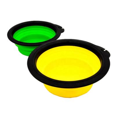 China Convenient Customizable Portable Folding Silicone Pet Bowl Kitten and Dog Bowl à venda