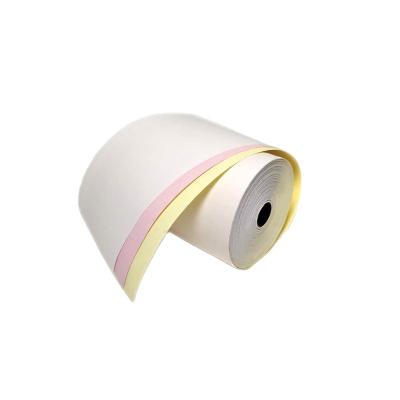 China NCR Hot Sale 2/3/4ply 76x70mm Rolls 76x76mm For Carbonless Copy Paper 3primary for sale