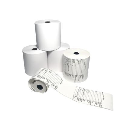 China Wood Pulp Bank ATM Roll Heat Sensitive Paper Roll Cash Register Paper 57mm For Cashier Receipt Pos Atm Bank for sale