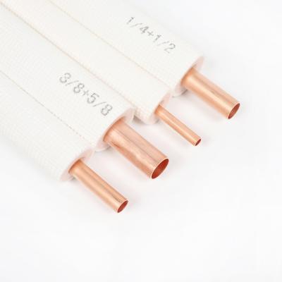 China High Quality Home AC PE Air Conditioner Coils Pair Insulated Copper Tube Copper Pipe for sale