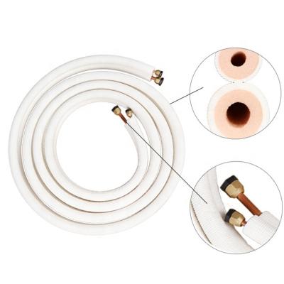 China Home Air Conditioner Pre Insulated Twin Copper Pipe Insulated Copper Pipe for sale