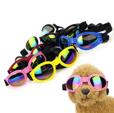 China Eyewear Viable Hot Foldable Waterproof Dog Amazon Pet UV Sunglasses Purse Sunglasses Glasses Protector PGS07 for sale