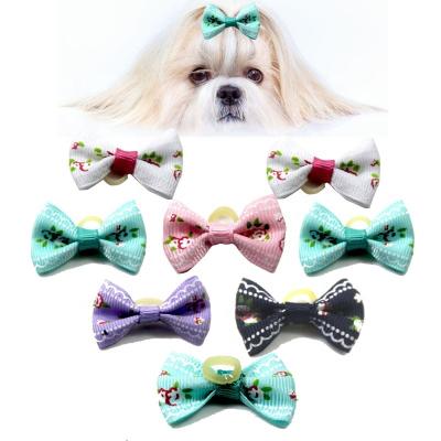 China Cheap Viable Fashion Dog Hair Bow Pet Cat Puppy DIY Pink Dog With Bow In Hair PHB08 for sale