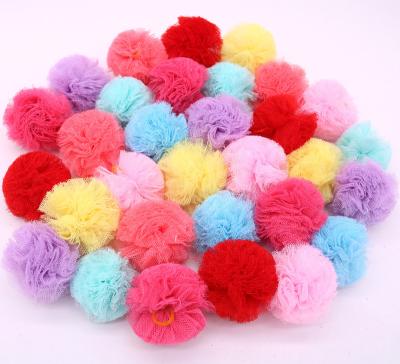 China Large Sustainable Lace Ball Yorkshire Terrier Supplies For Pets Grooming Hair Bows for sale