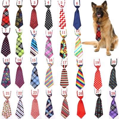 China Large Viable Dog Neck Bow Tie With Adjustable Spots Bars Colors Necktie Gift For Cat Puppy Pet for sale