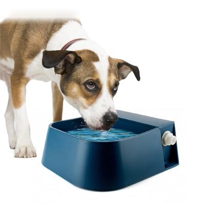 China Hot Sale 67.6oz/2L ABS Blue Automatic Water Storage Feeder Containers For Dog Cat Rabbit Chickens Pet Automatic Water Feeder for sale