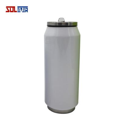 China Business 14oz 400ml Stainless Steel Vacuum Flask Insulated Can Water Flask for sale