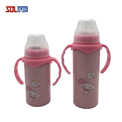 China Stainless Steel Vacuum Kids Flask 300ml Viable Thermos Insulated Bottle For Kids for sale