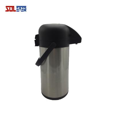 China Stainless Steel Vacuum Coffee Pot 2500ml Thermos Teapot Water Jug Viable Insulated Coffee Carafe for sale