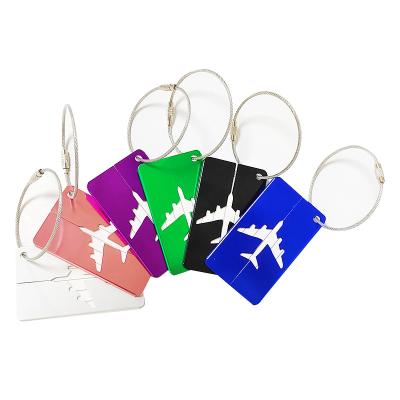 China Hang it directly on the trunk or luggage bag customized high quality aluminum foil tag customized logo color for sale