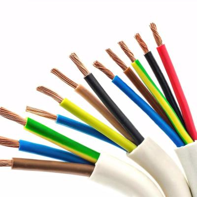 China PVC Copper Sheath Insulation Construction Core Flexible Power Line RVV Wire and Cable for sale