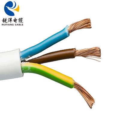 China Construction Conductor PVC Sheath 3x1.5 Copper Flexible Cable for sale