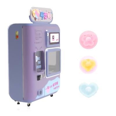 China Shopping Malls Commercial Fairy Cotton Candy Floss Machine Cotton Candy Vending Machine For Sale for sale